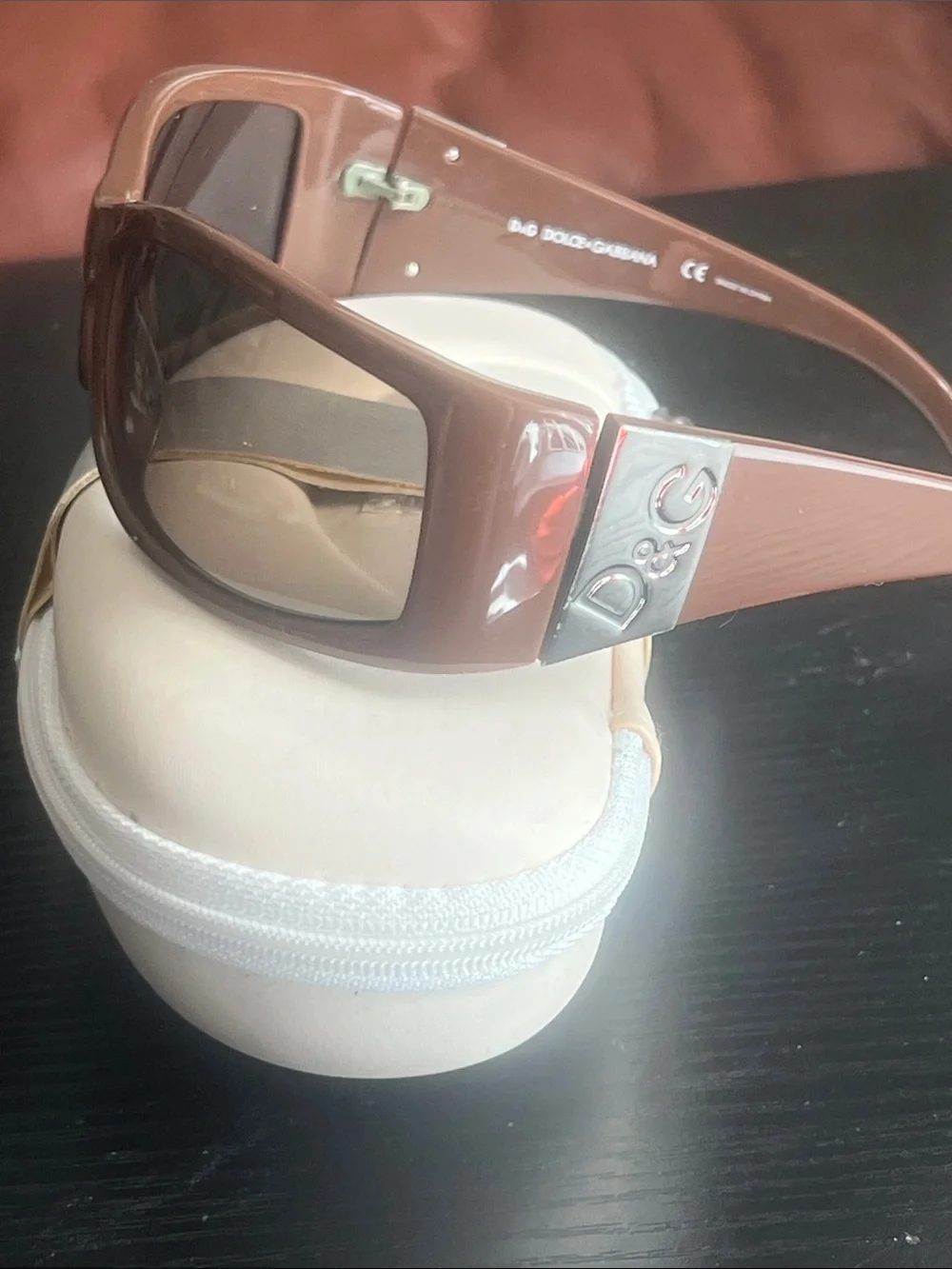 Dolce & Gabbana Brown Women's Rectangular Sunglasses with Tinted Lenses